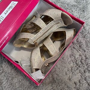 Silver Slipper High Heels